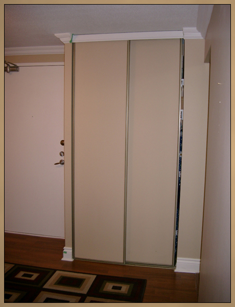 Before Crown Moulding and New Closet Doors Photo